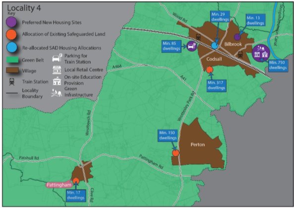 Location of new housing growth with Locality 4