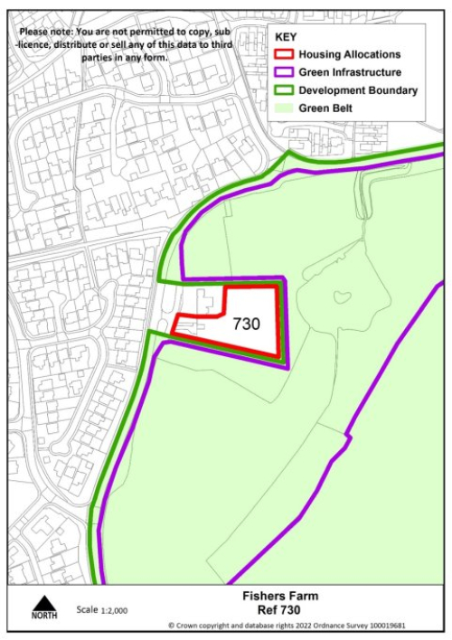 Map of Fishers Farm